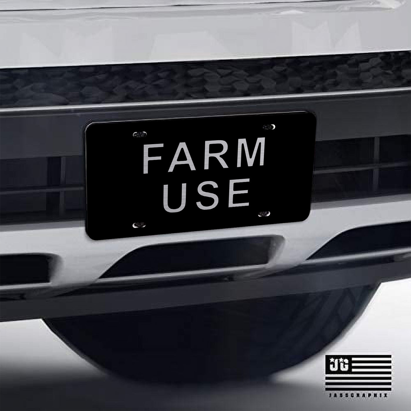 Farm Use License Plate | Durable Car Tag | Gift for Farmers | UV Printed| Made in the USA