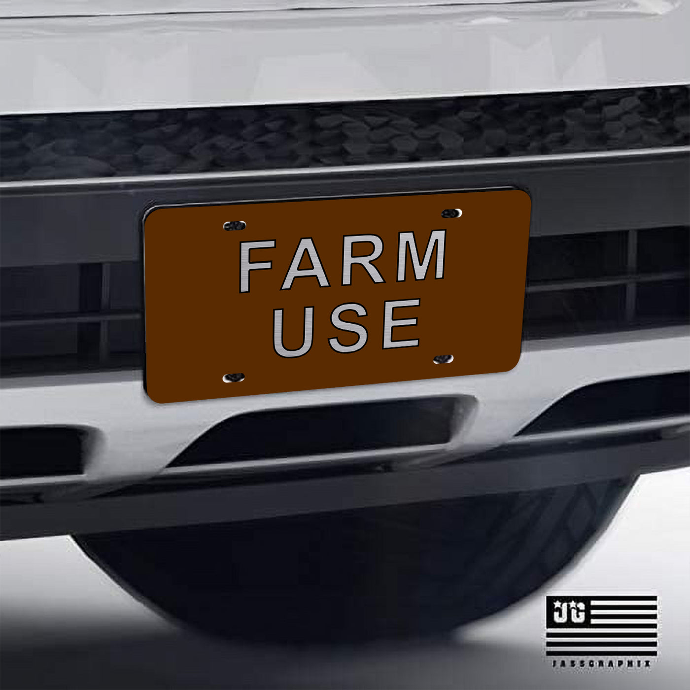 Farm Use License Plate | Durable Car Tag | Gift for Farmers | UV Printed| Made in the USA