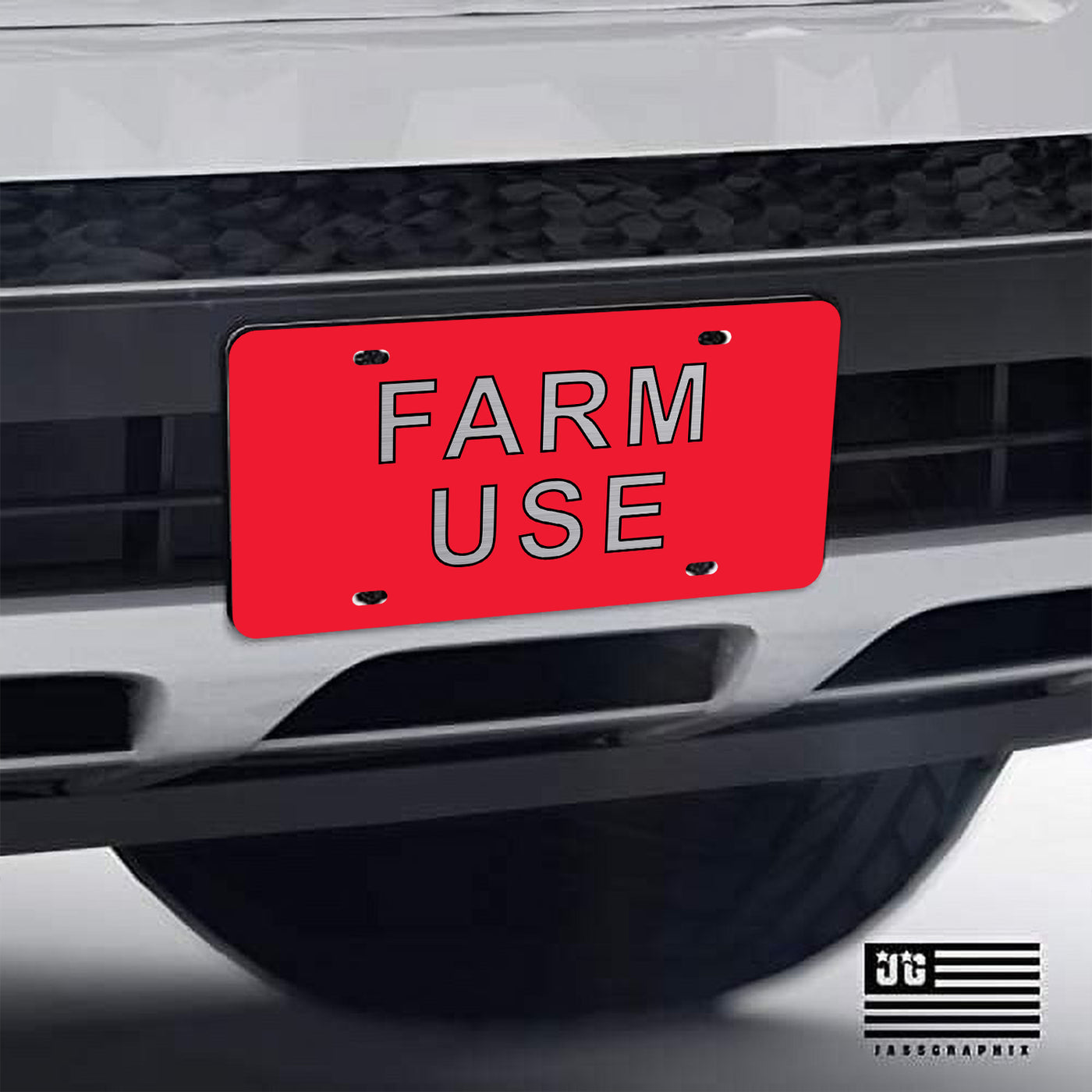 Farm Use License Plate | Durable Car Tag | Gift for Farmers | UV Printed| Made in the USA